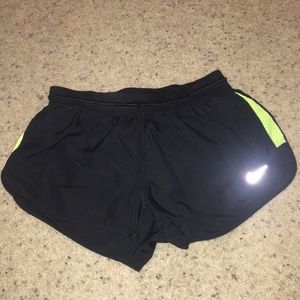 Black nike running shorts